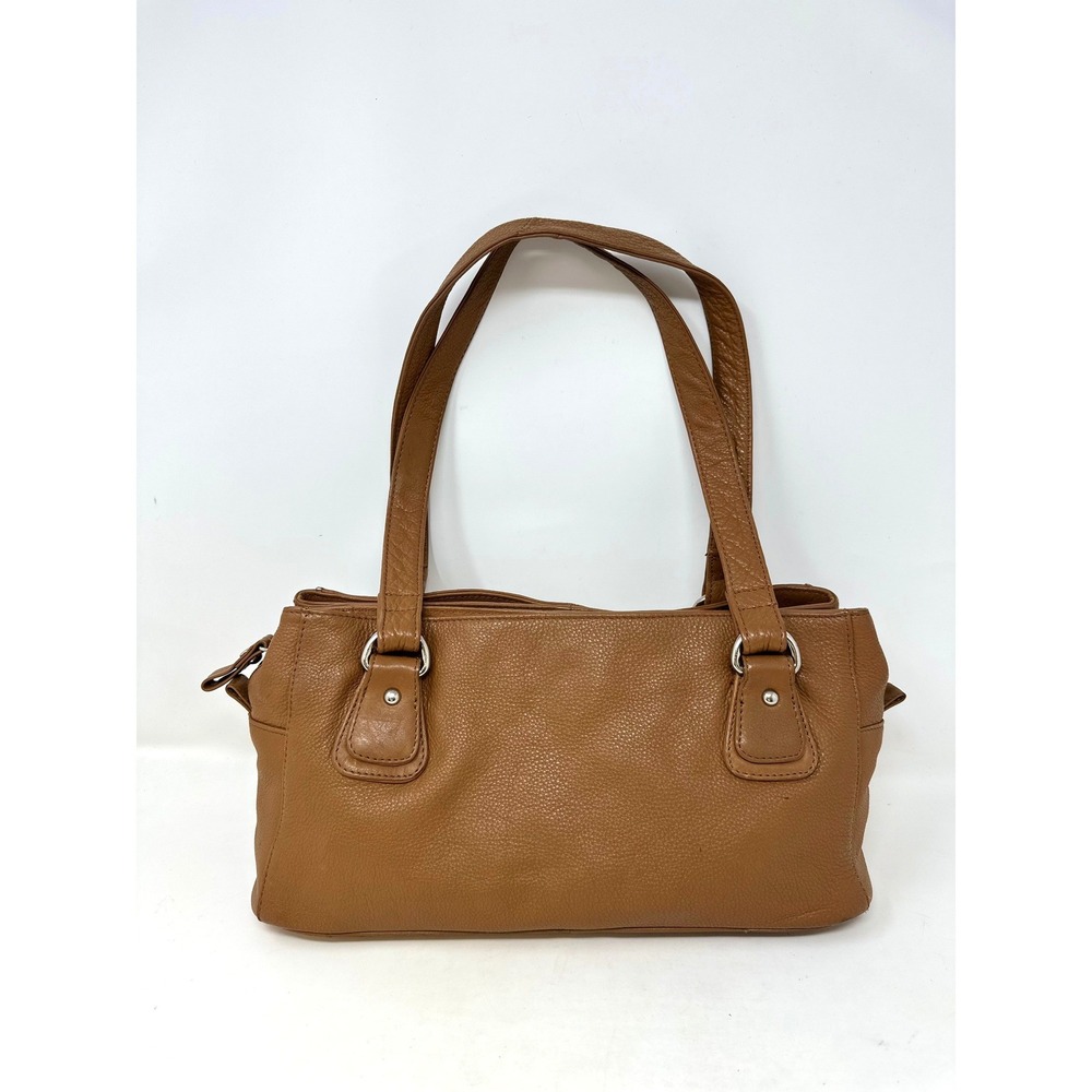 Great American Leatherworks Double Strap Leather Shoulder Bag Brown
